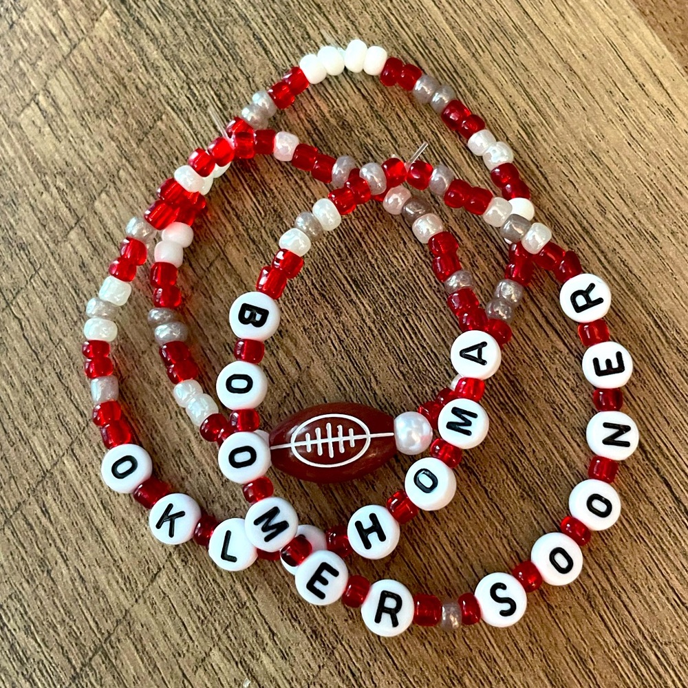 Oklahoma Sooners Football Bracelets